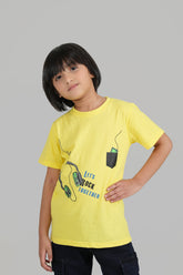 Boys Yellow Rock Tee